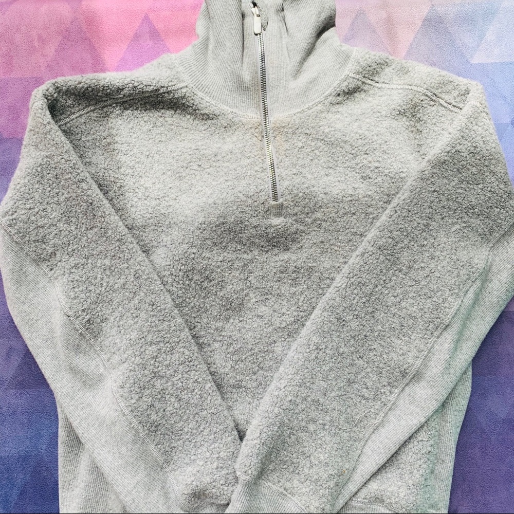 ๐ง๐ปโโ๏ธ LULULEMON STAND OUT 1/2 ZIP SHERPA JACKET - Picture 5 of 7
